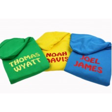 Boys Kids Personalised Hoodie 5 Colours Great Gift